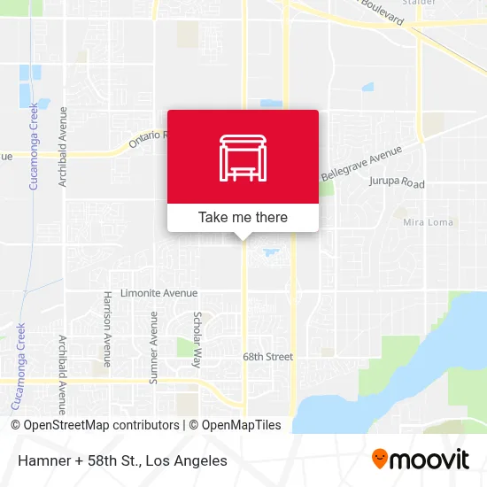 Hamner + 58th St. map