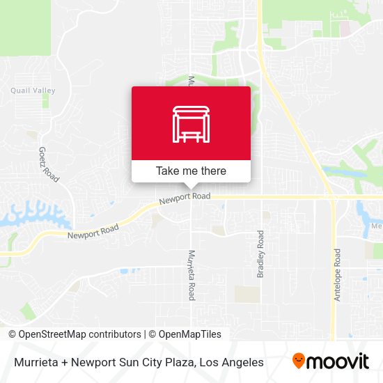 Mapa de Murrieta + Newport Sun City Plaza