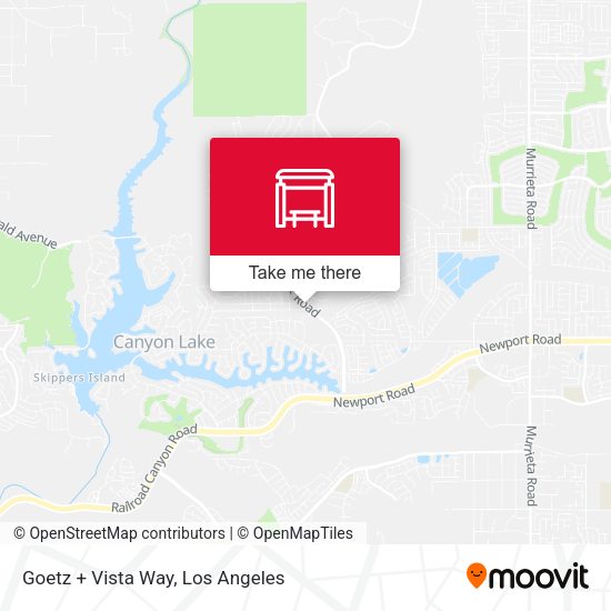 Goetz + Vista Way map