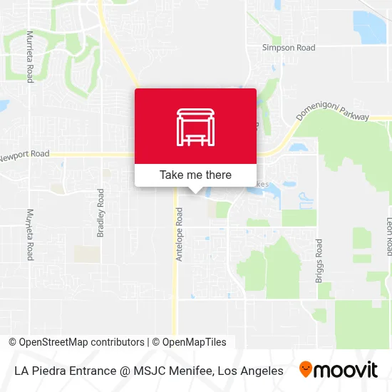 LA Piedra Entrance @ MSJC Menifee map
