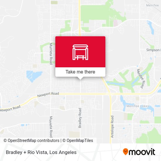 Bradley + Rio Vista map