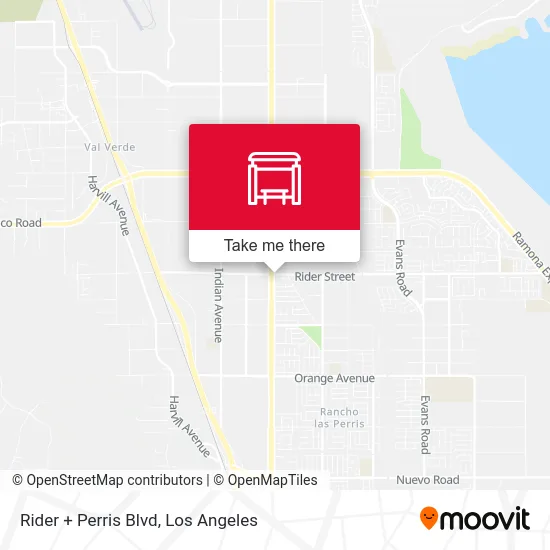 Rider + Perris Blvd map