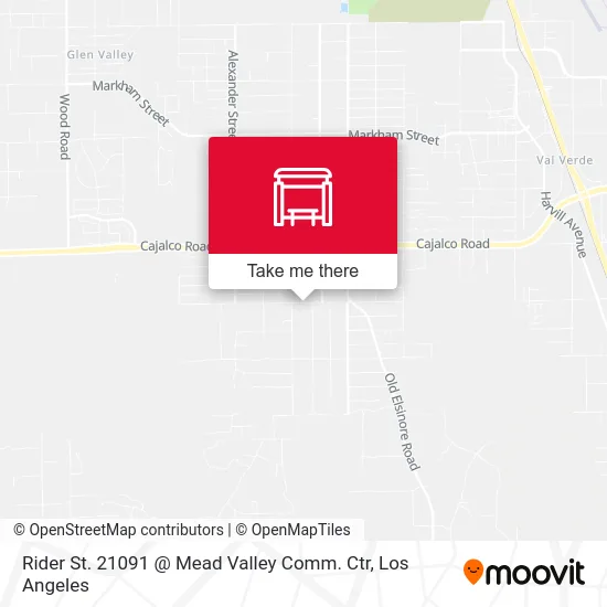 Rider St. 21091 @ Mead Valley Comm. Ctr map