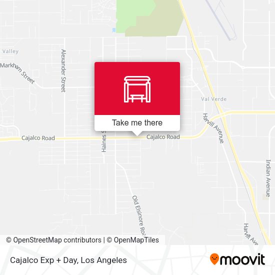 Cajalco Exp + Day map
