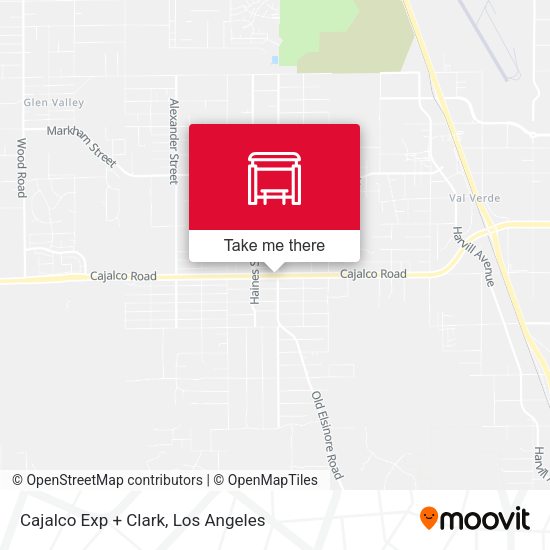Mapa de Cajalco Exp + Clark