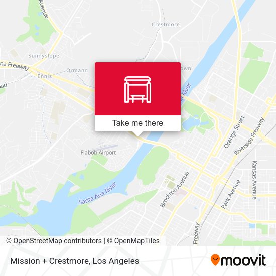Mission + Crestmore map