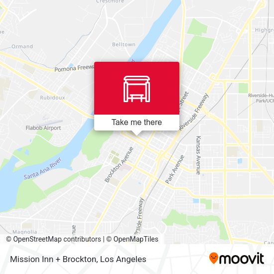 Mission Inn + Brockton map