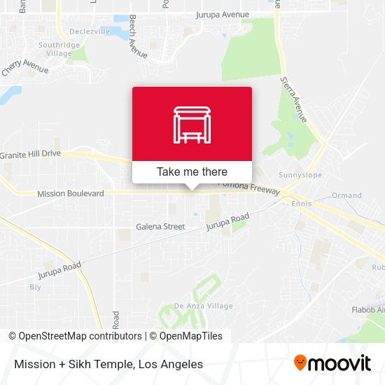 Mapa de Mission + Sikh Temple