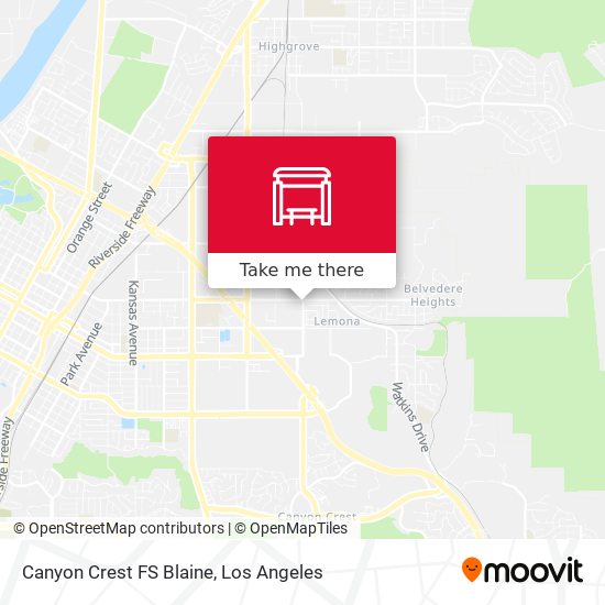 Canyon Crest FS Blaine map