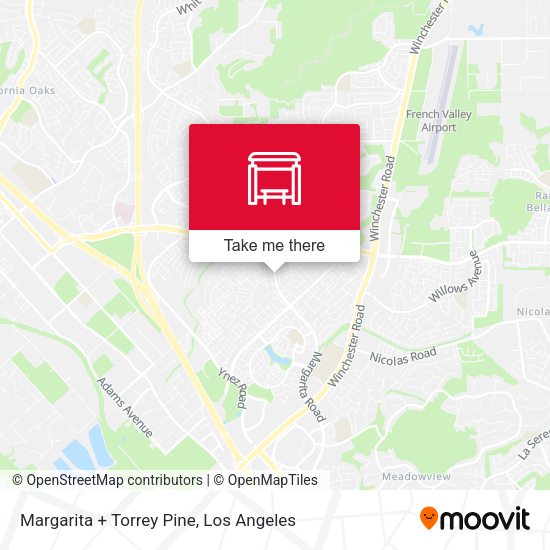 Margarita + Torrey Pine map