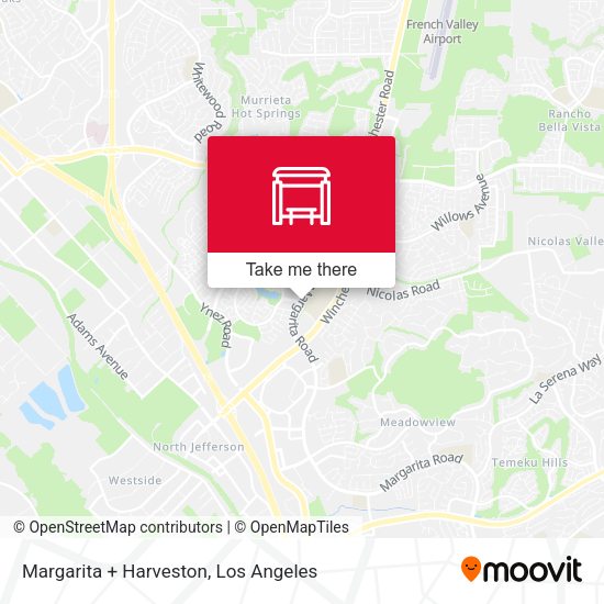 Margarita + Harveston map