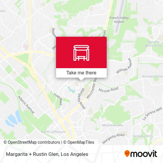 Margarita + Rustin Glen map