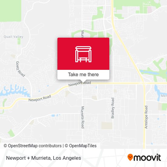 Mapa de Newport + Murrieta