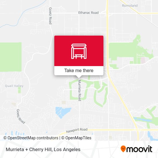 Murrieta + Cherry Hill map