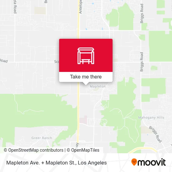 Mapleton Ave. + Mapleton St. map