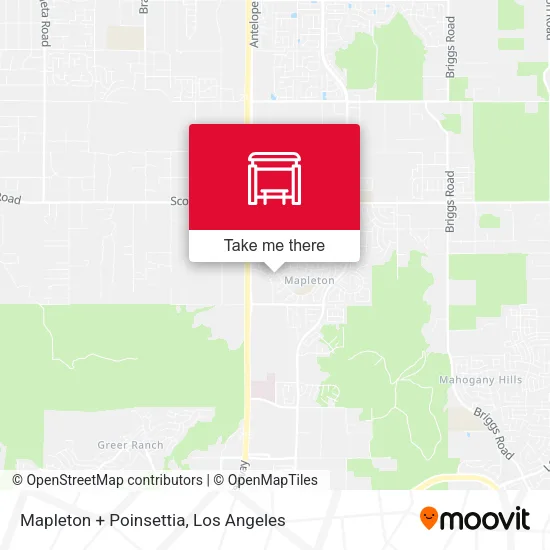 Mapleton + Poinsettia map