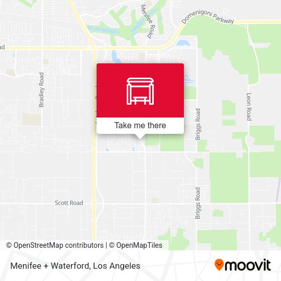Mapa de Menifee + Waterford