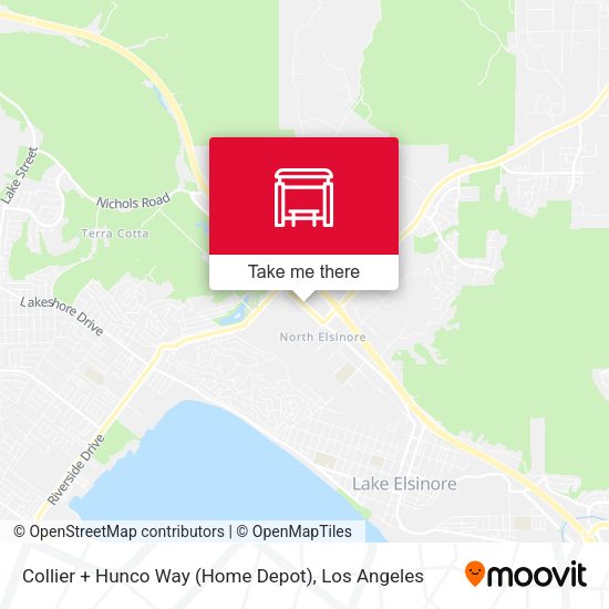 Mapa de Collier + Hunco Way (Home Depot)