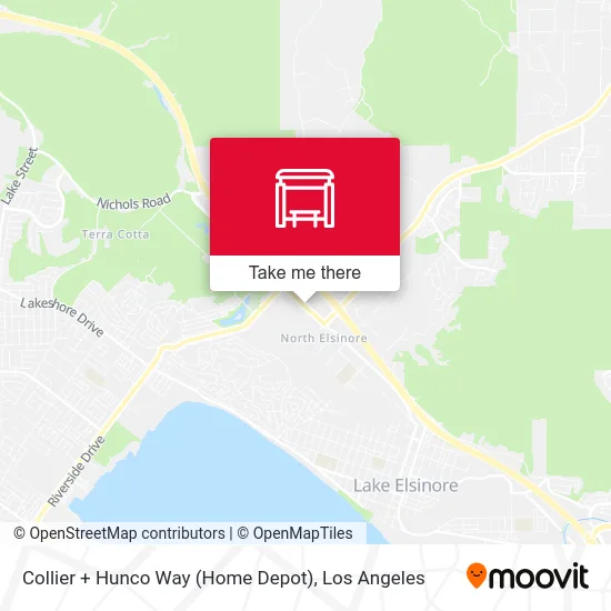 Collier + Hunco Way (Home Depot) map