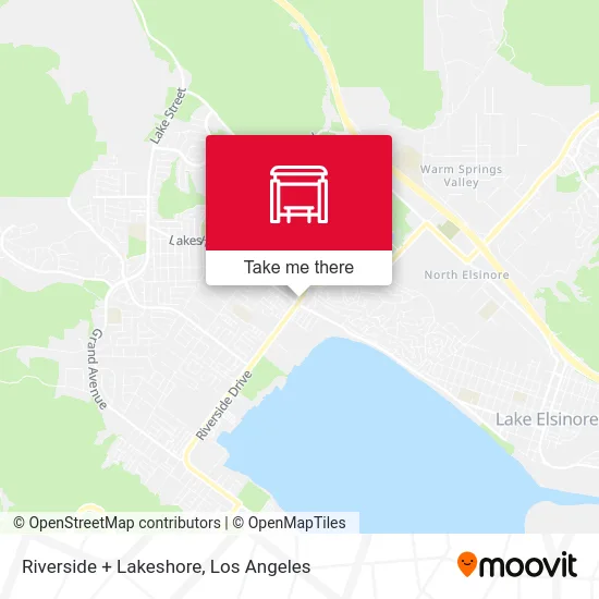 Riverside + Lakeshore map