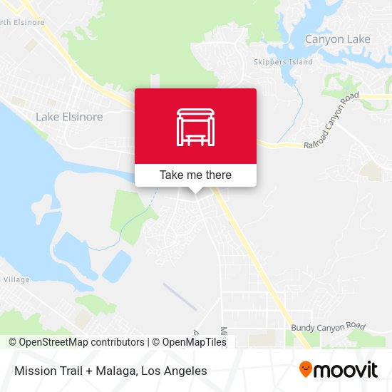 Mission Trail + Malaga map
