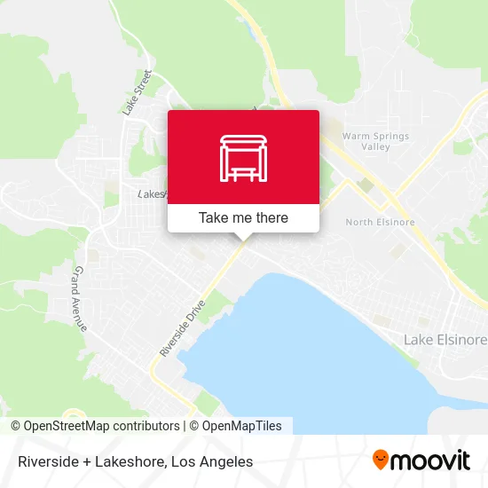 Riverside + Lakeshore map
