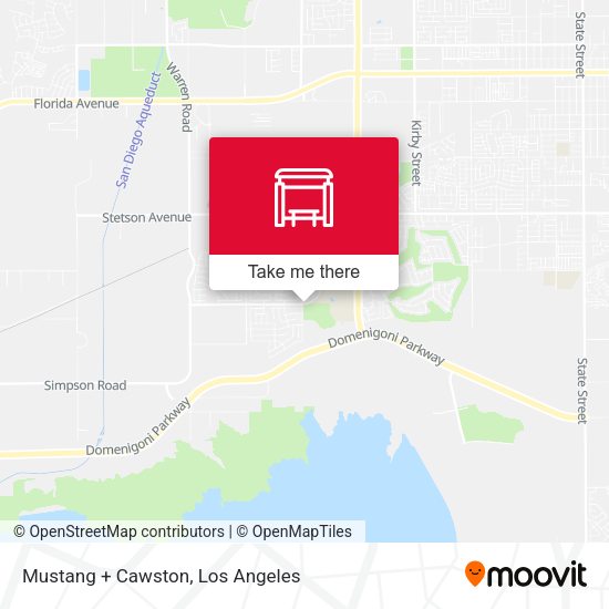 Mustang + Cawston map