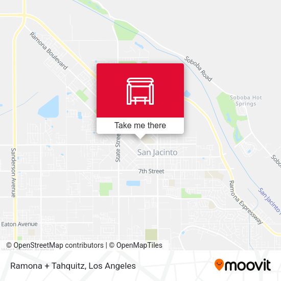 Ramona + Tahquitz map