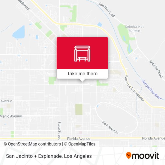 Mapa de San Jacinto + Esplanade