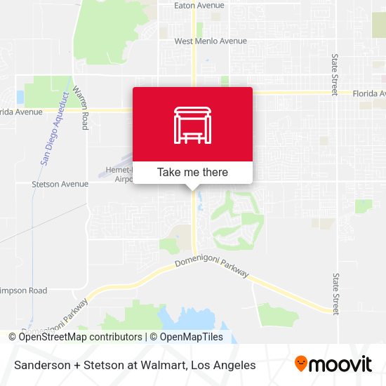 Sanderson + Stetson at Walmart map