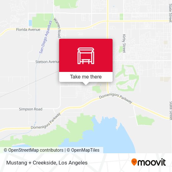 Mustang + Creekside map
