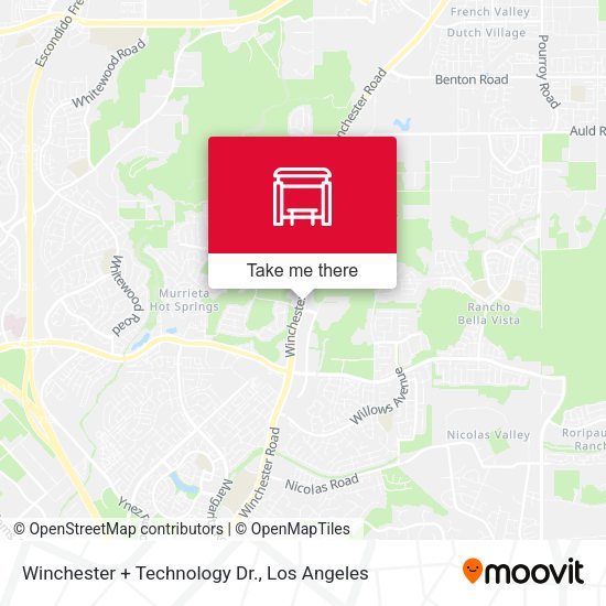 Winchester + Technology Dr. map