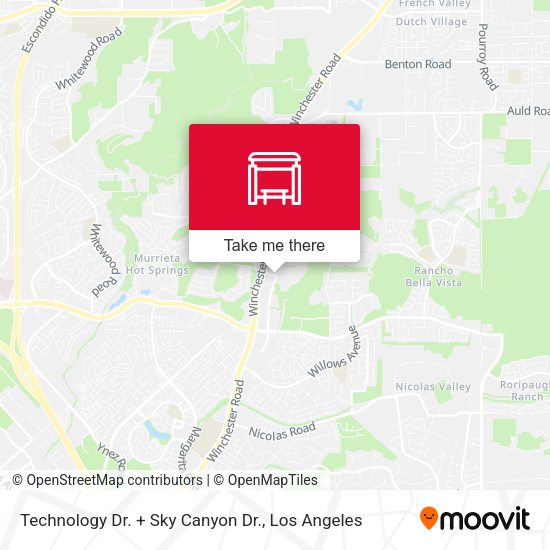 Mapa de Technology Dr. + Sky Canyon Dr.