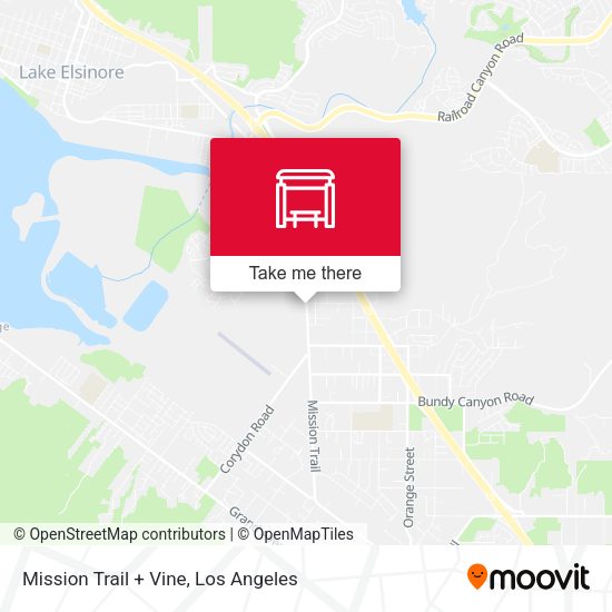 Mission Trail + Vine map