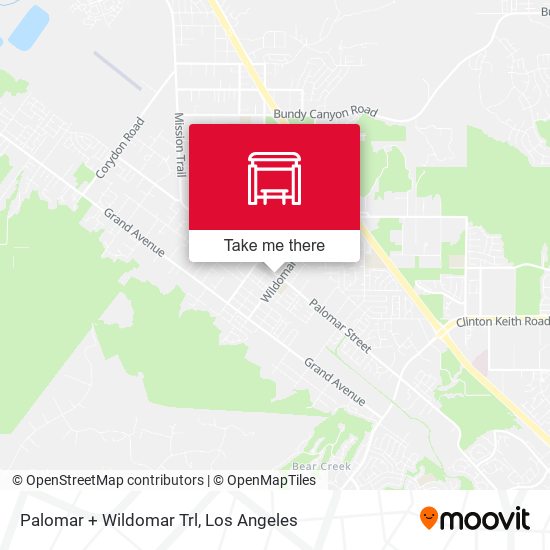 Mapa de Palomar + Wildomar Trl