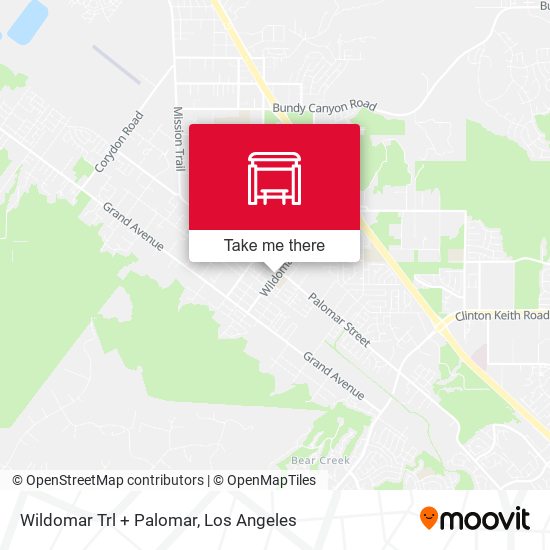 Wildomar Trl + Palomar map