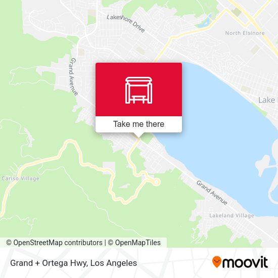 Grand + Ortega Hwy map