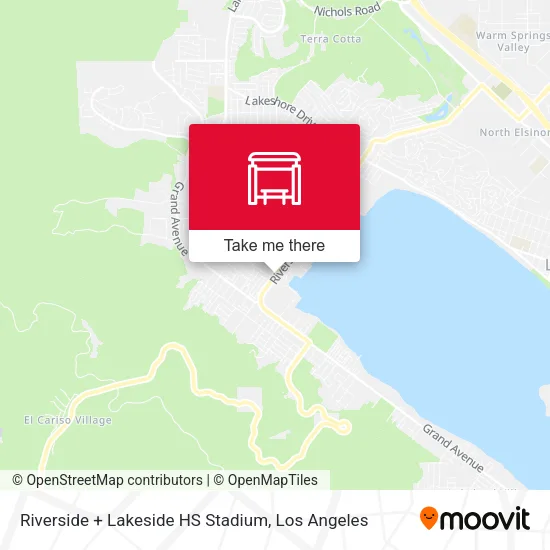Riverside + Lakeside HS Stadium map