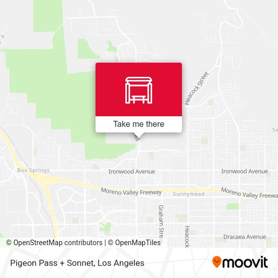 Pigeon Pass + Sonnet map
