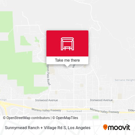 Sunnymead Ranch + Village Rd S map