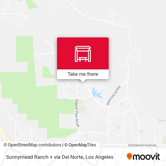 Sunnymead Ranch + via Del Norte map
