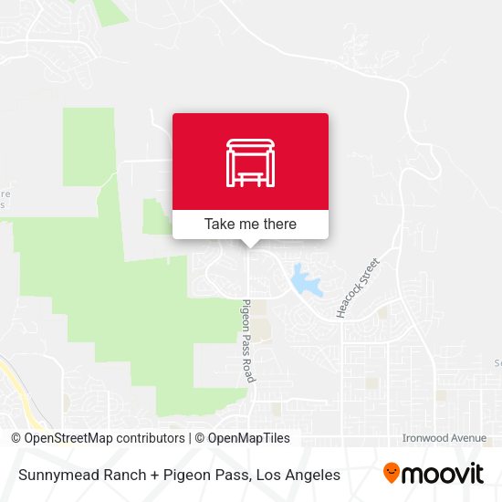 Sunnymead Ranch + Pigeon Pass map
