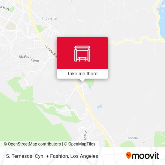 S. Temescal Cyn. + Fashion map