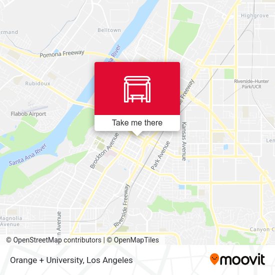 Mapa de Orange + University