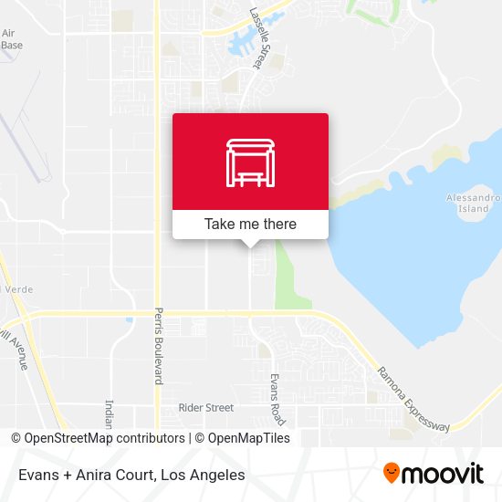 Evans + Anira Court map