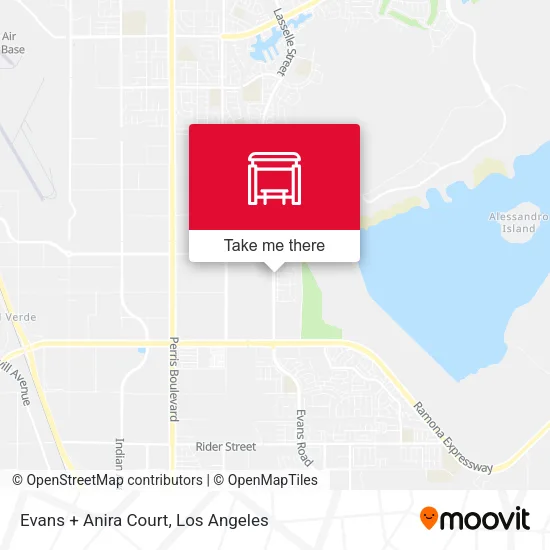 Evans + Anira Court map
