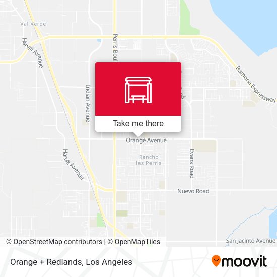 Mapa de Orange + Redlands