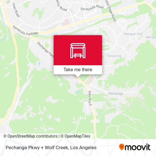 Pechanga Pkwy + Wolf Creek map