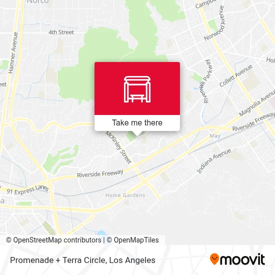 Promenade + Terra Circle map