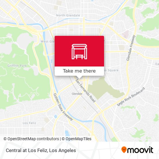 Central at Los Feliz map